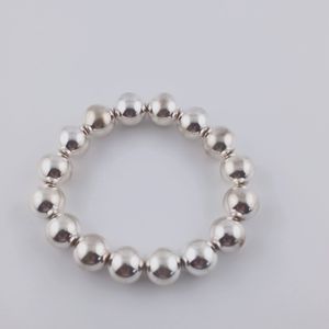 Silver color beads bracelet
